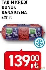 TARIM KREDİ DONUK DANA KIYMA 400 G